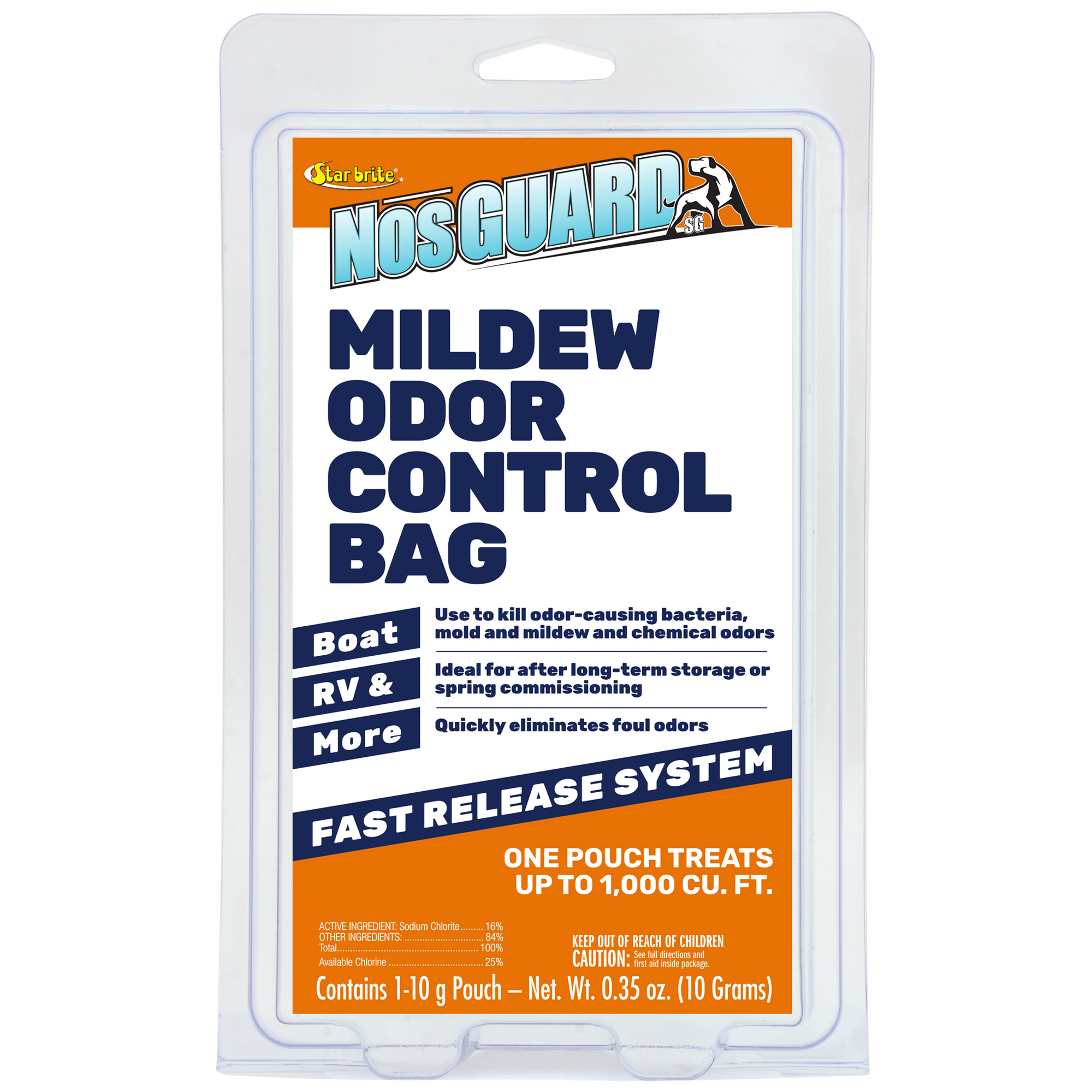 StarBrite, NosGuard Mildew Odor Control Fast Release 2-10g, Included (qty.) 1 Model# 89970